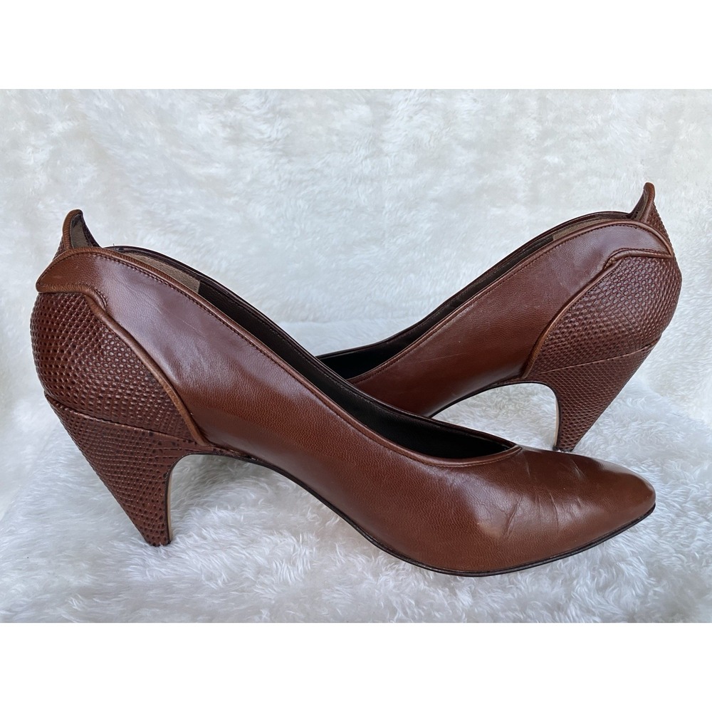 Via Spiga Heels Made In Italy Sz 9B In Brown - Picture 3 of 8